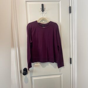 Beyond Yoga Maroon crew neck sweatshirt